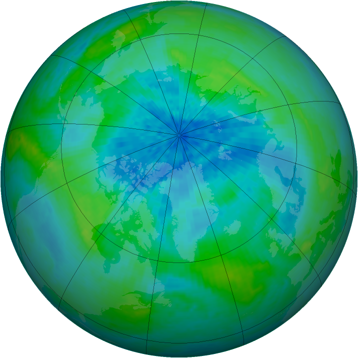 Arctic ozone map for 12 September 2002